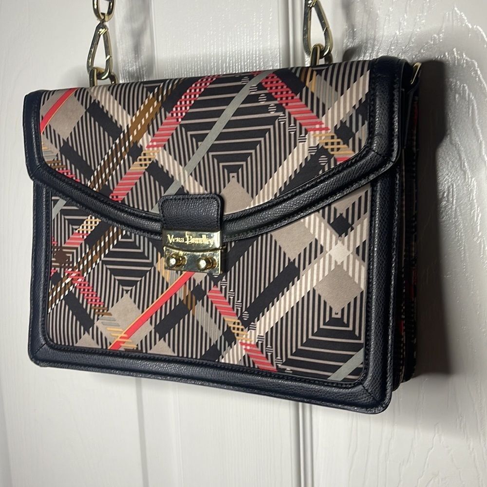Vera Bradley Geometric Plaid Crossbody Bag